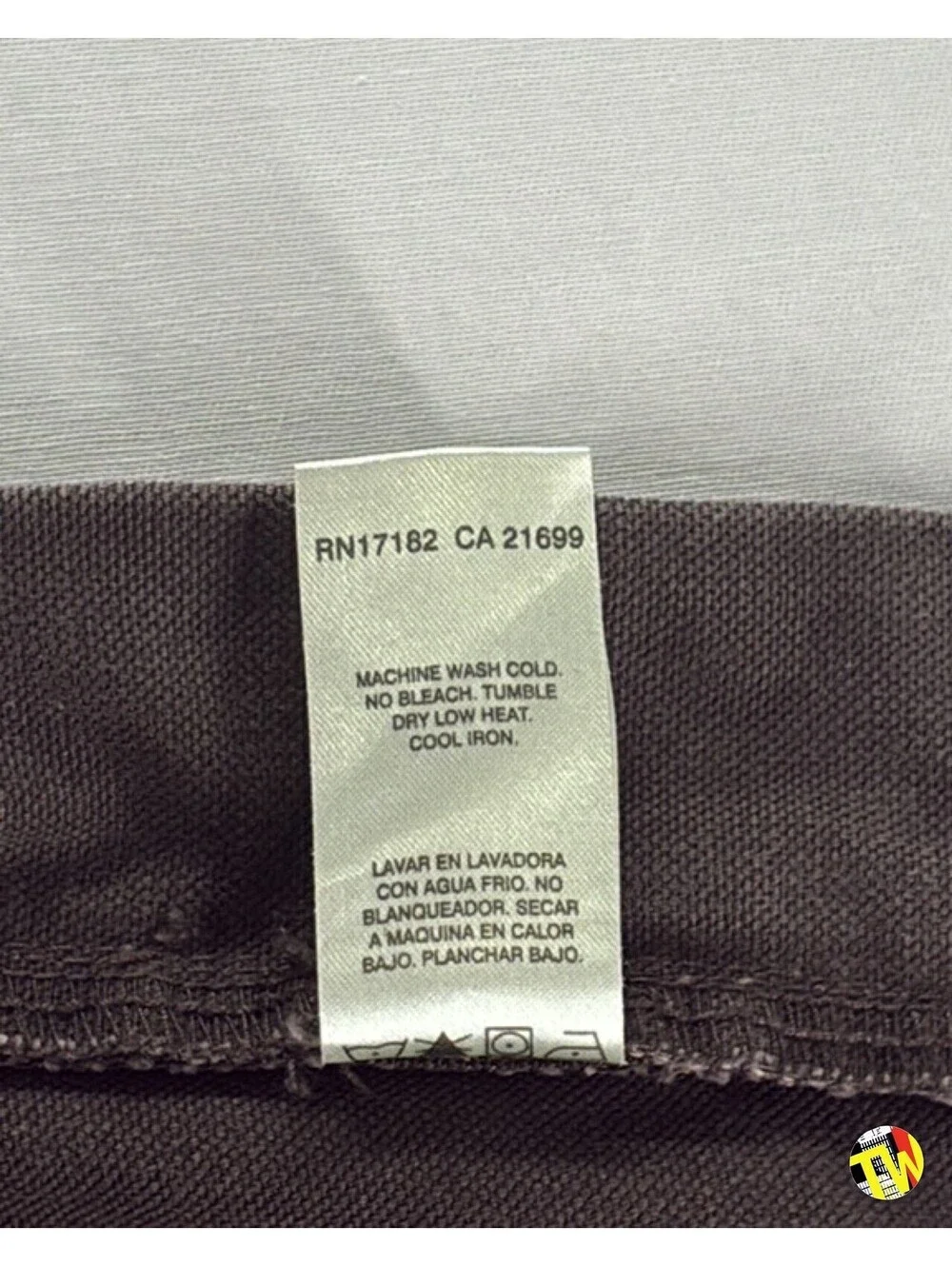 Y2K Big Smith Carpenter Shorts Faded Brown Canvas Workwear